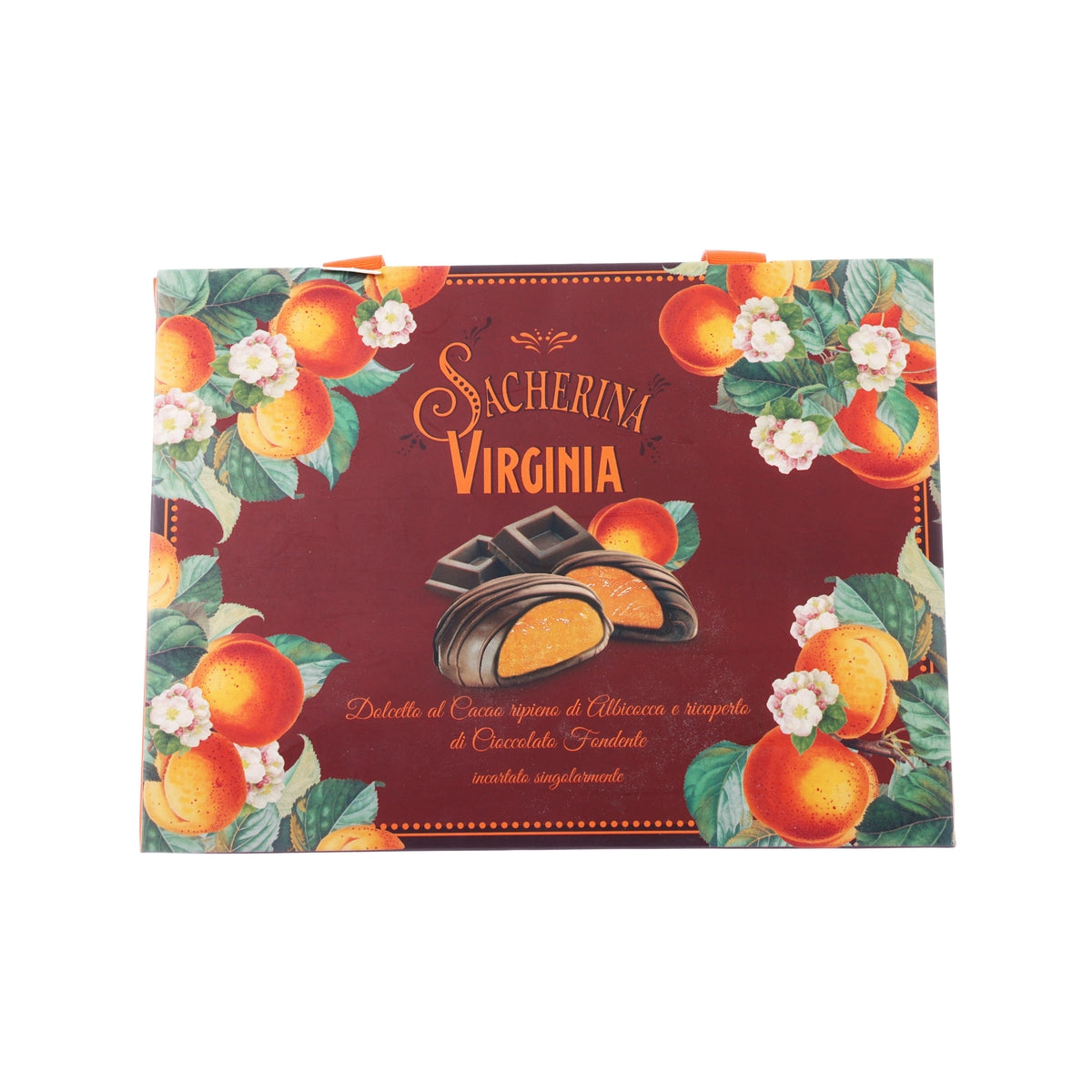 VIRGINIA Chocolate Covered Cocoa Biscuit with Apricot Filling - Brown Red Bag  (160g)