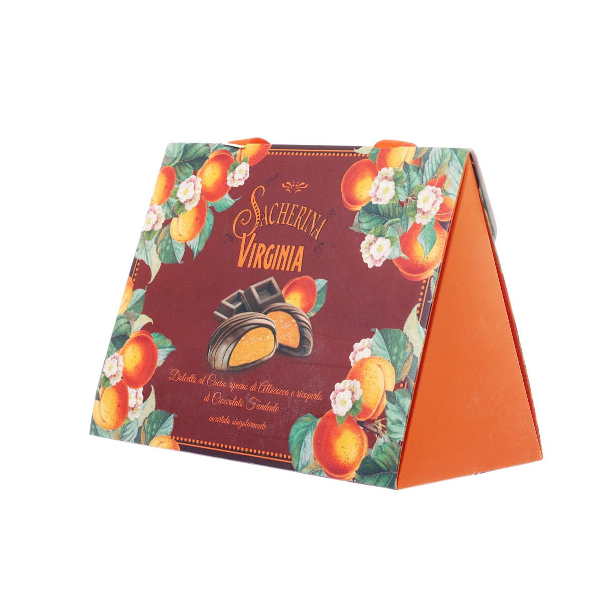 VIRGINIA Chocolate Covered Cocoa Biscuit with Apricot Filling - Brown Red Bag  (160g)