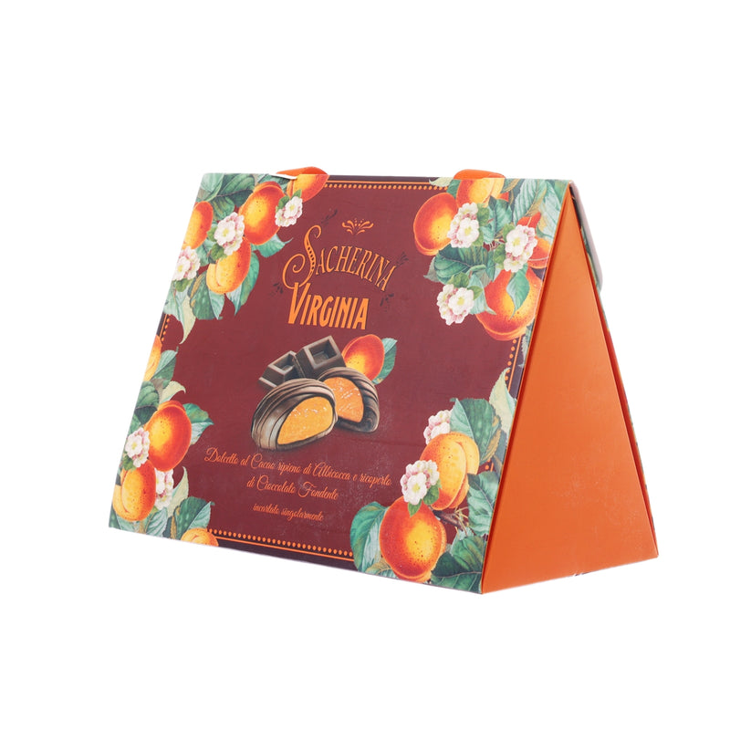 VIRGINIA Chocolate Covered Cocoa Biscuit with Apricot Filling - Brown Red Bag  (160g)
