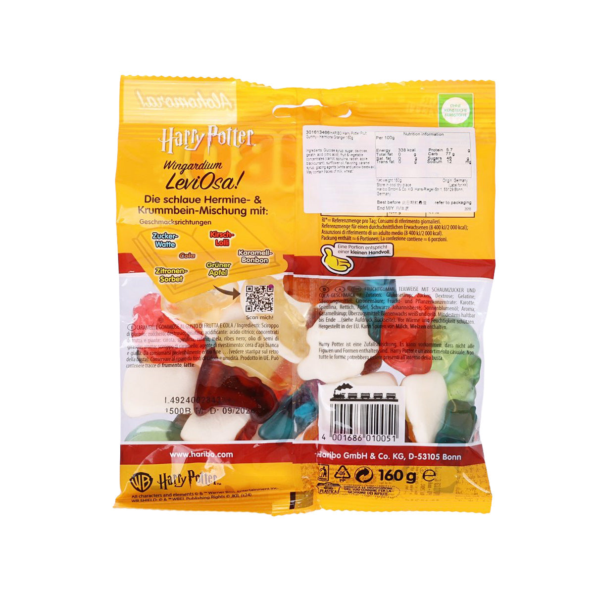 HARIBO Harry Potter Fruit Gummy - Hermione Granger  (160g)