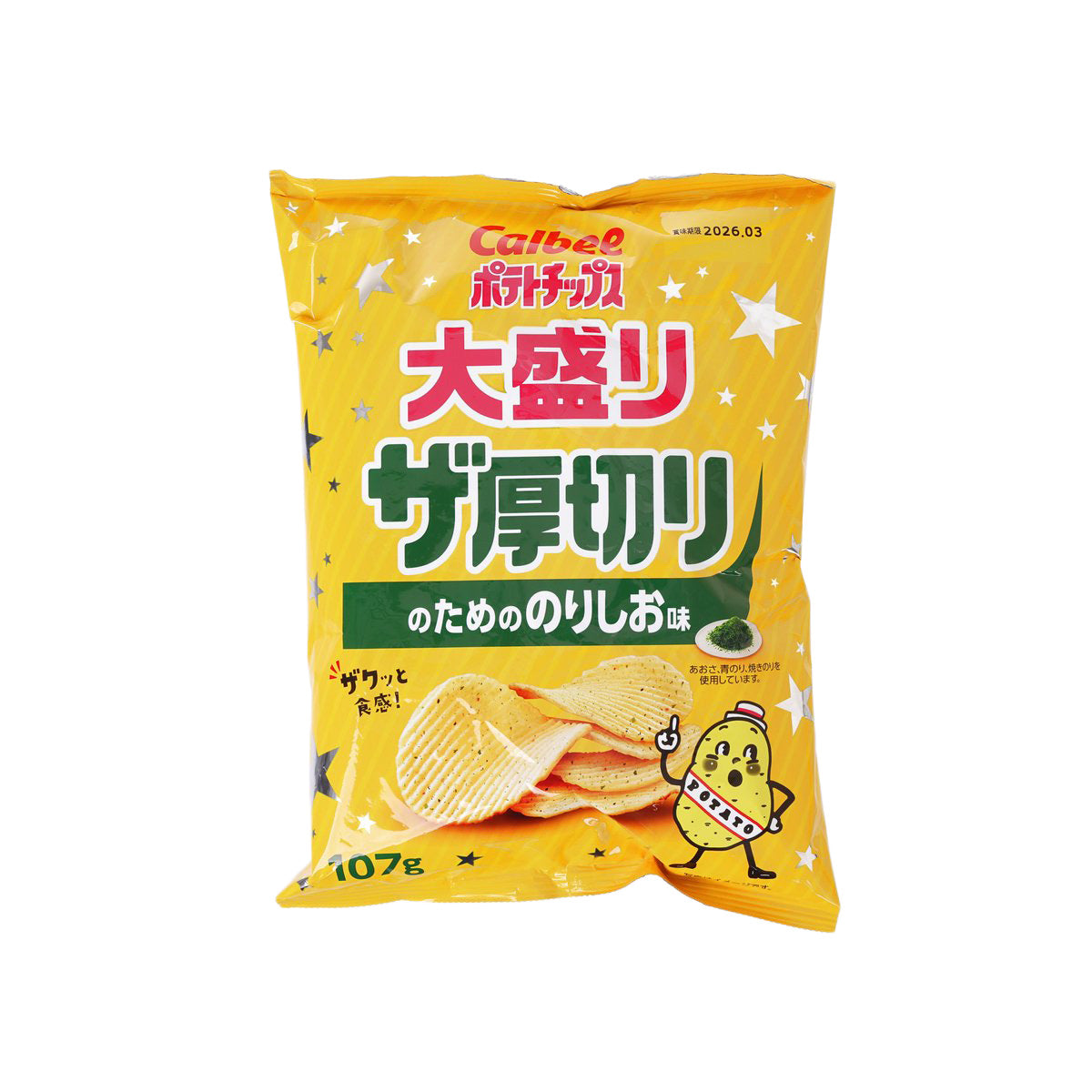 卡樂B 厚切薯片大包裝 - 紫菜鹽味 (107g)