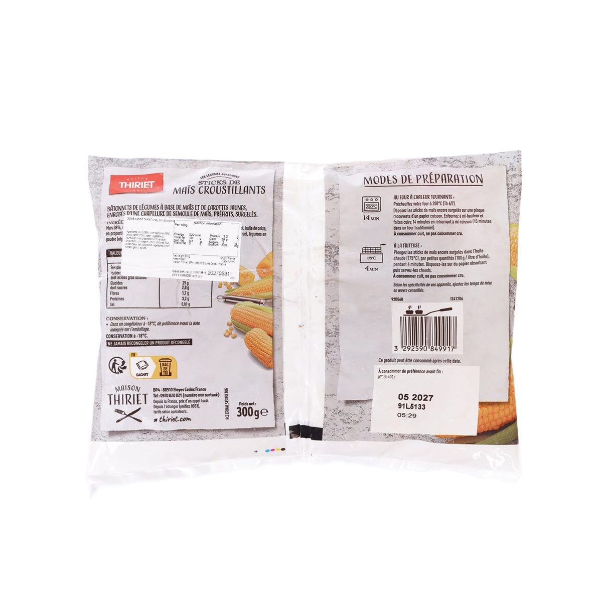 THIRIET 香脆粟米條 (300g)