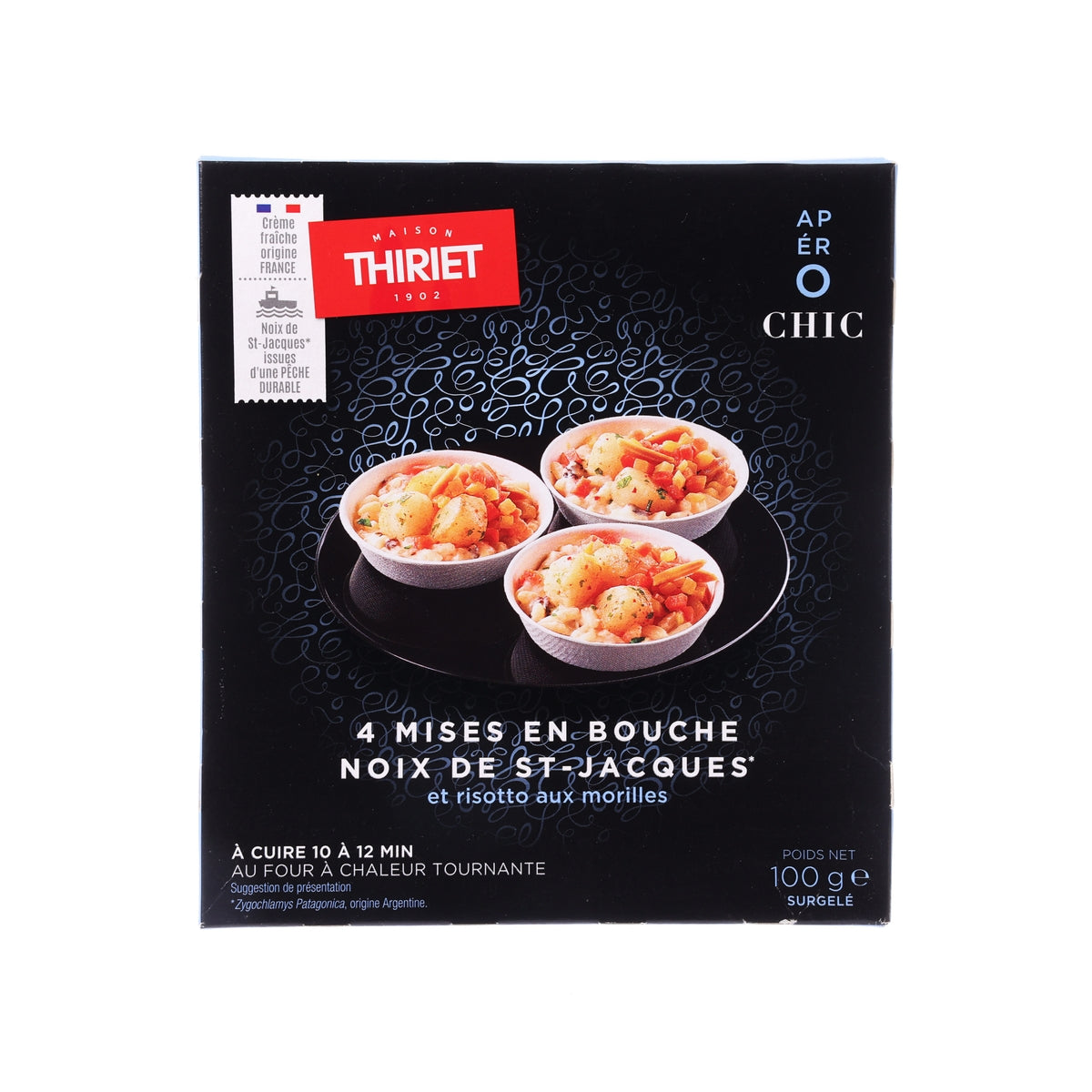 THIRIET 4道開胃菜 - 扇貝與羊肚菌燉飯 (100g)