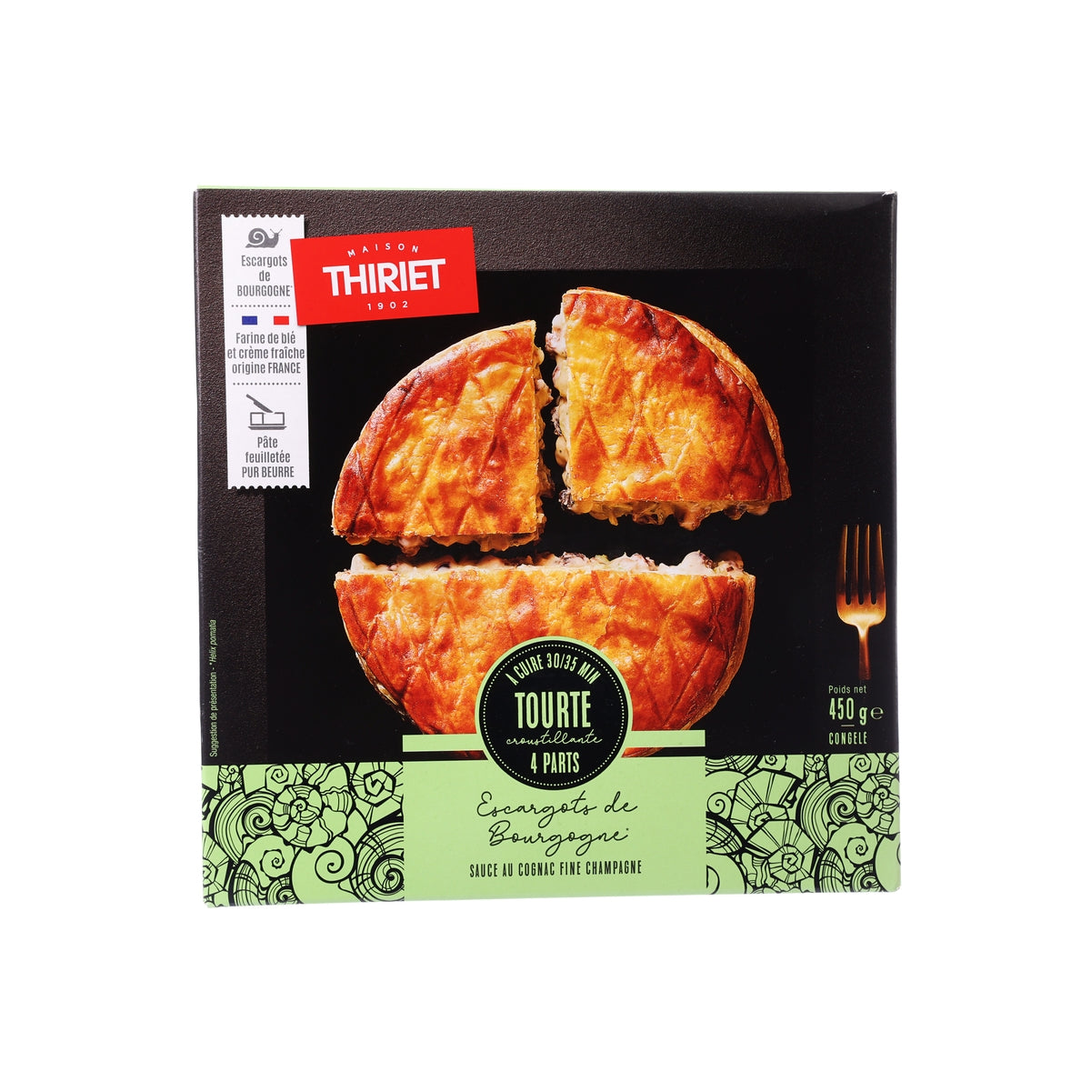 THIRIET 蝸牛酥皮酥配香檳干邑醬汁 (450g)
