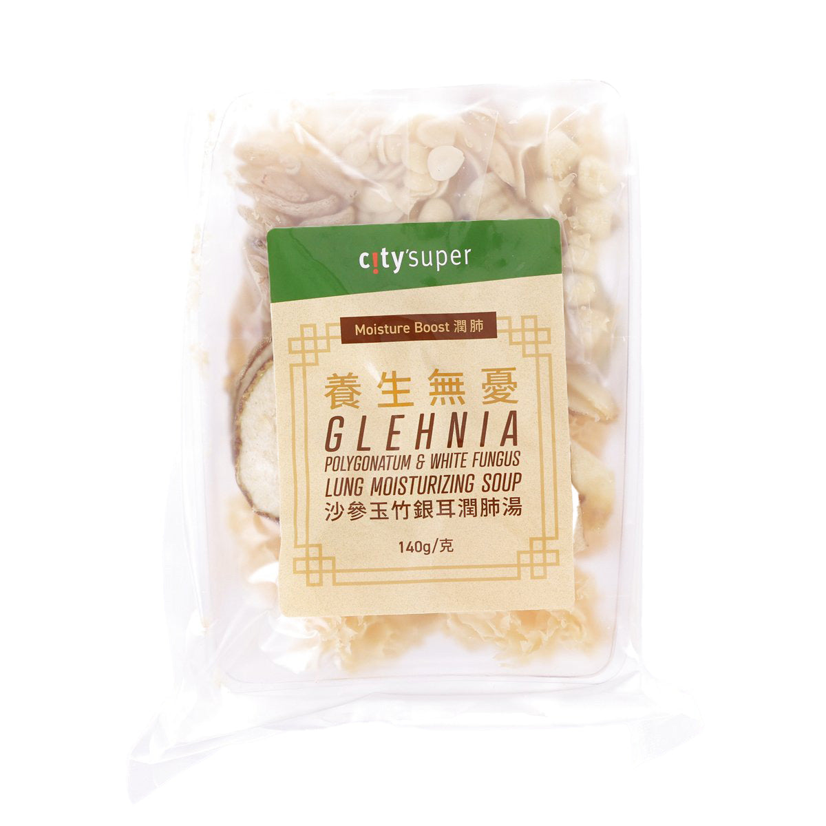 CITYSUPER Glehnia Polygonatum & White Fungus Lung Moisturizing Soup  (140g)