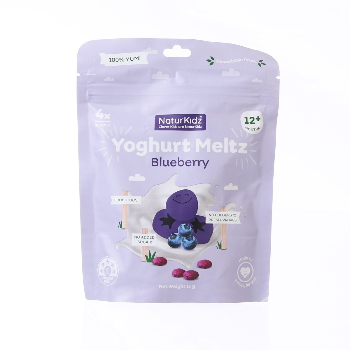 NATURKIDZ Blueberry Yoghurt Meltz  (15g)