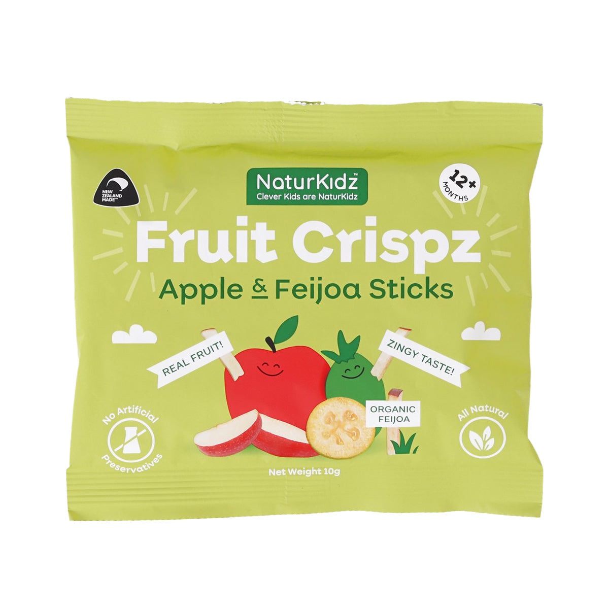 NATURKIDZ Fruit Crispz Apple & Feijoa Sticks  (10g)