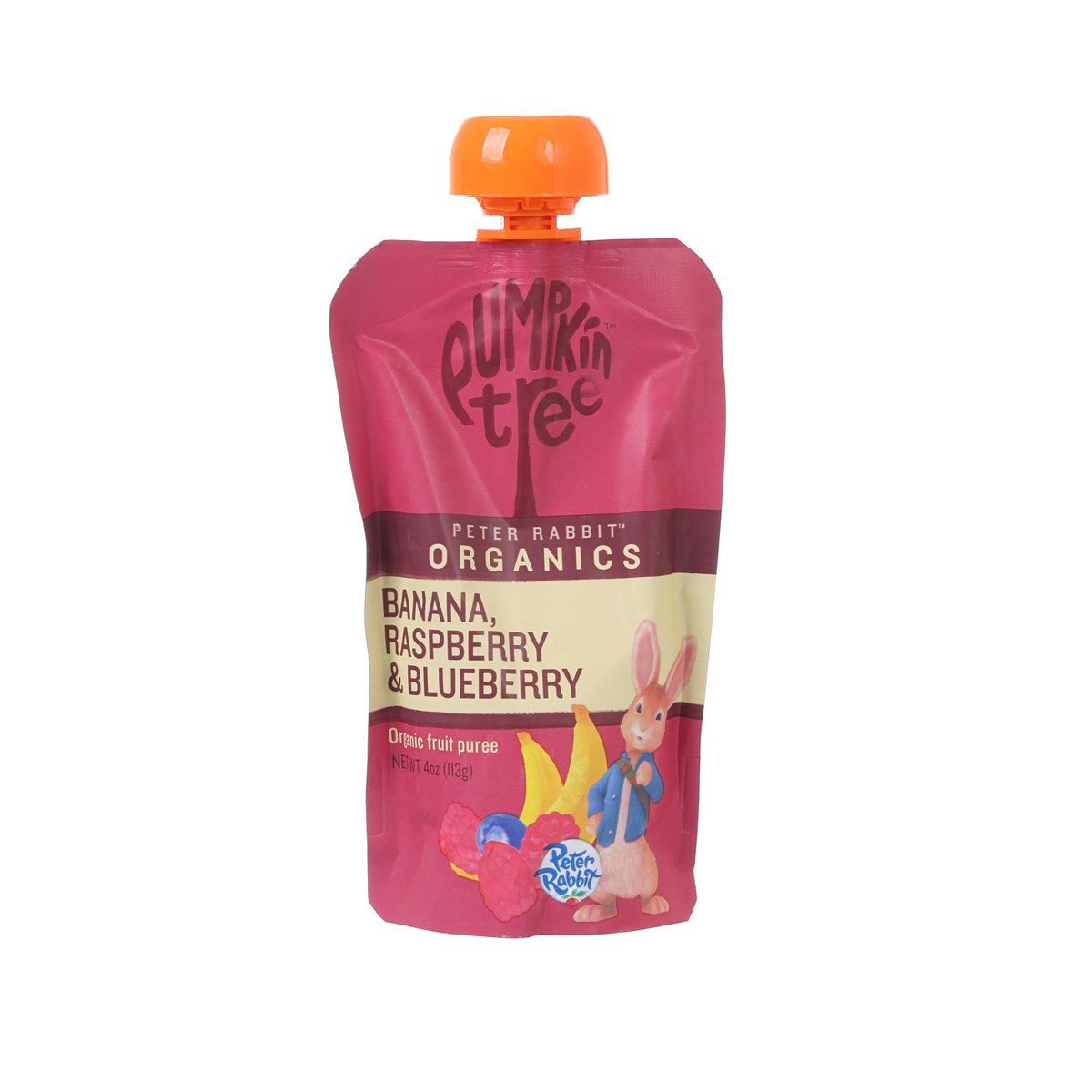 PETER RABBIT Organic Fruit Puree - Banana, Raspberry & Blueberry  (113g)