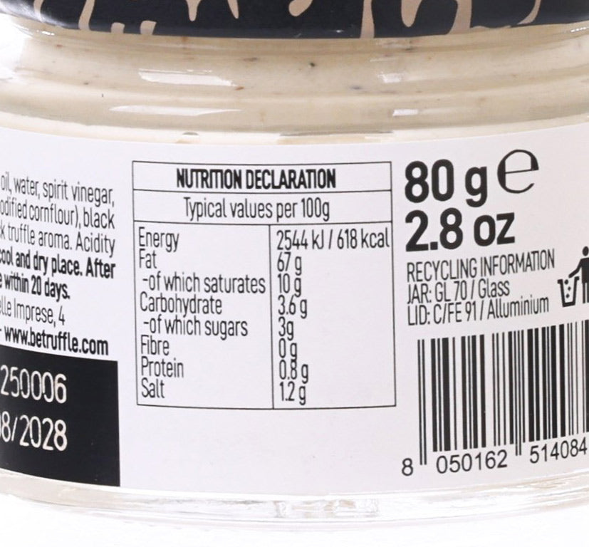 BE TRUFFLE Truffle Mayonnaise  (80g)