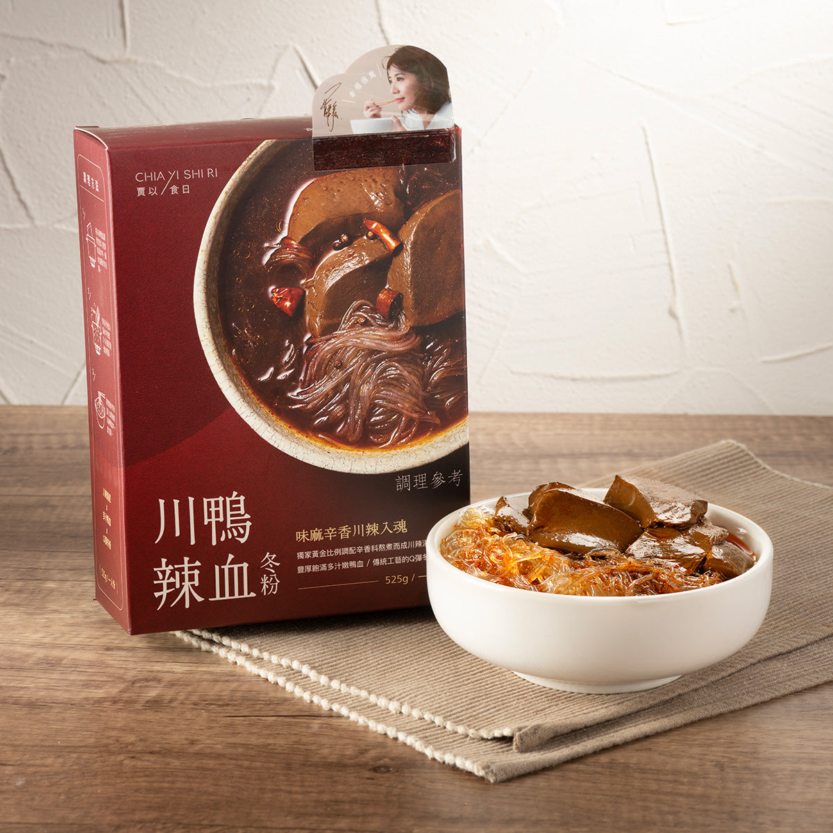 CHIAYISHIRI Spicy Duck Blood Noodle  (525g)