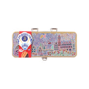 JULES DESTROOPER Mosaic Town Luxury Gift Tin - Butter Crisps with Belgian Dark Chocolate  (200g)