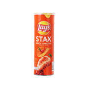 LAY'S Stax Spicy Lobster Flavor Potato Chips  (100g)