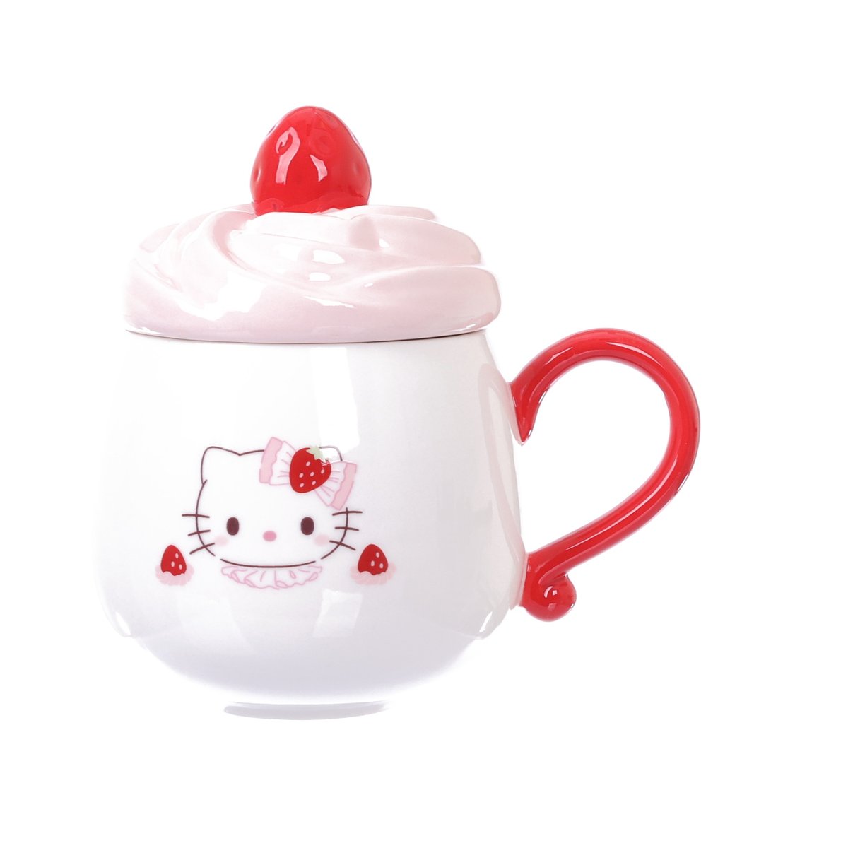 SANRIO Sanrio Mug With Lid - Whip Kitty