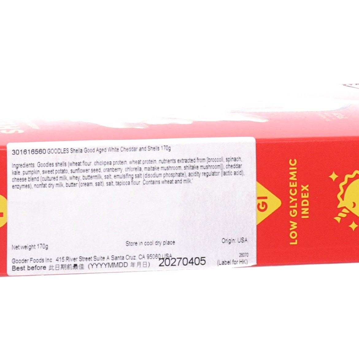 GOODLES 陳年白車打芝士貝殼粉  (170g)