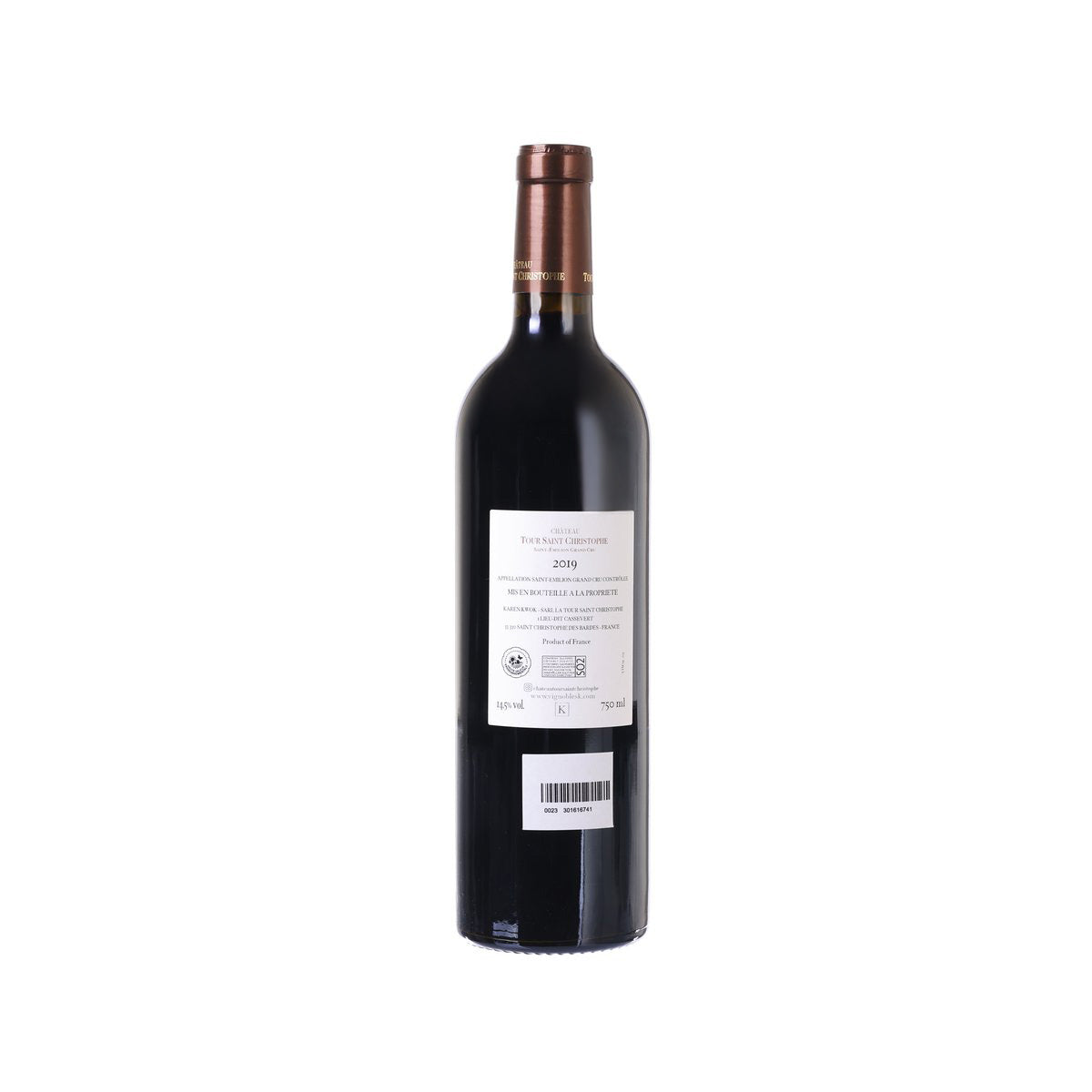 CH TOUR SAINT CHRISTOPHE  2019 (750mL)