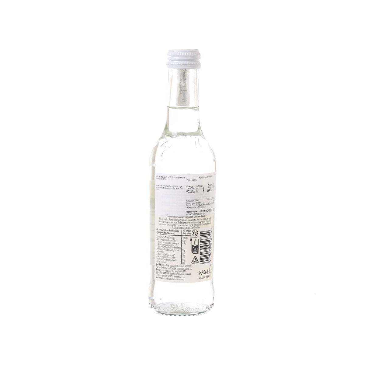 BELVOIR Sparkling Elderflower Drink [Bottle]  (275mL)
