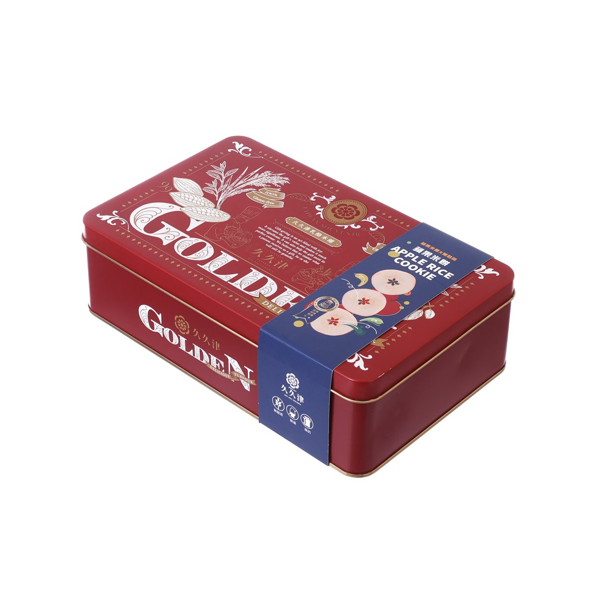 JOY JOY GOLDEN Apple Rice Cookie  (16 x 5g)