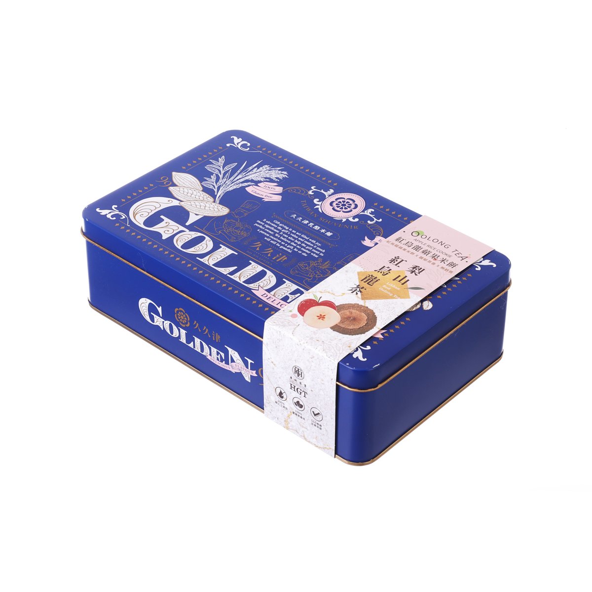 JOY JOY GOLDEN Oolong Tea Apple Rice Cookie  (80g)