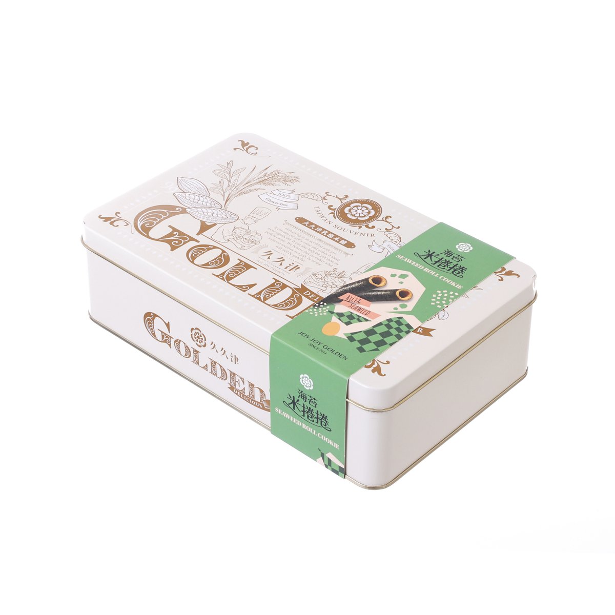 JOY JOY GOLDEN Seaweed Roll Cookie  (140g)