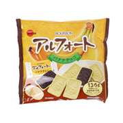 BOURBON Alfort Chocolate Biscuit - Banana Flavor  (136g)