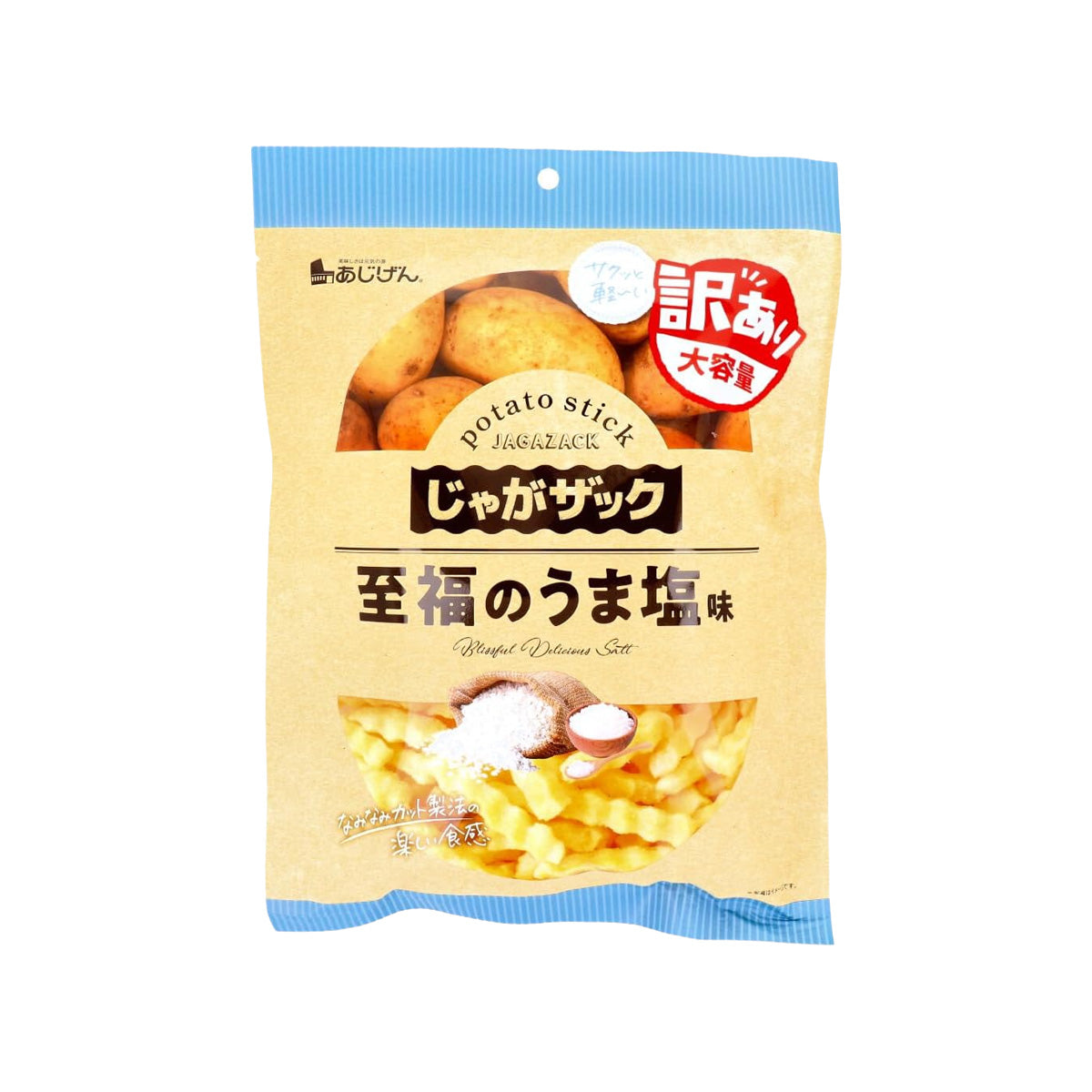 AJIGEN Jagazack Potato Stick Snack - Salt  (160g)