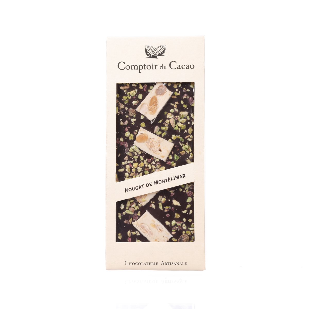COMPTOIR DU CACAO 鳥結糖黑朱古力  (90g)