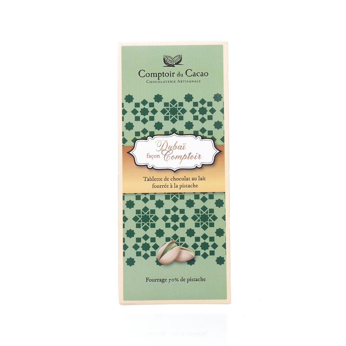COMPTOIR DU CACAO 杜拜式開心果朱古力  (100g)