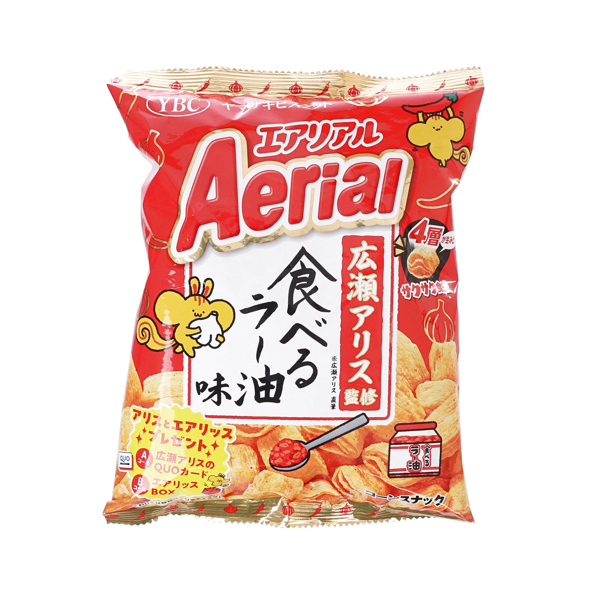 YBC Aerial 香脆粟米條 - 辣油味  (65g)