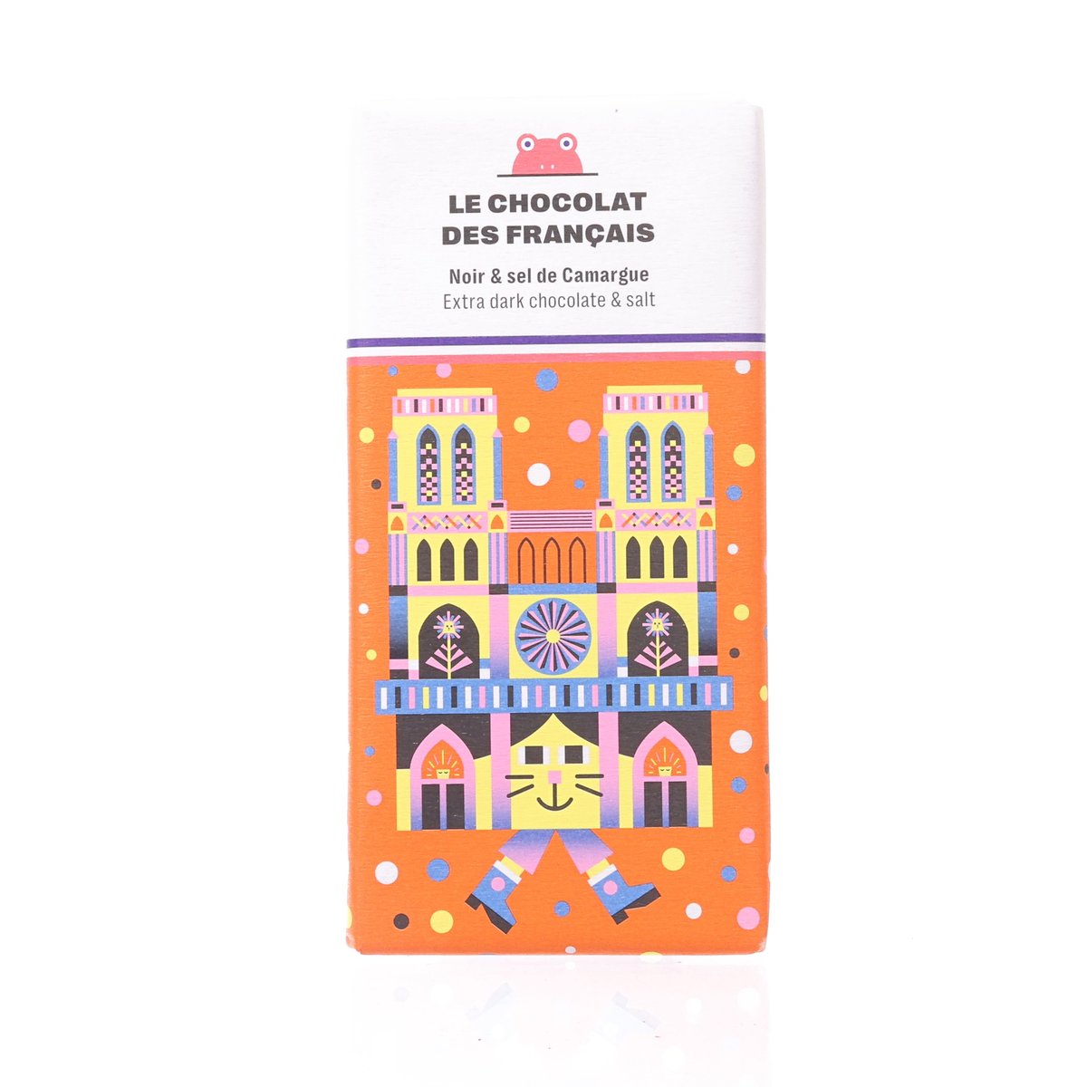 LE CHOCOLAT DES FRANCAIS 聖母院 - 有機鹽味黑朱古力  (70g)