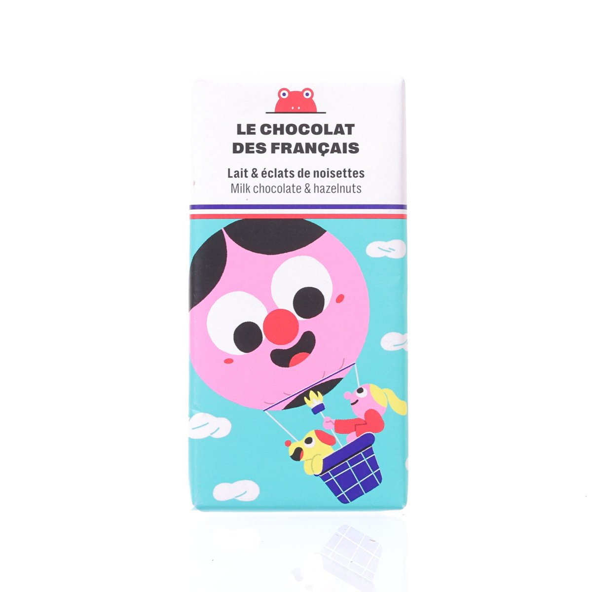 LE CHOCOLAT DES FRANCAIS Hot Air Balloon - Organic Milk Chocolate & Hazelnuts Mini Bar  (25g)