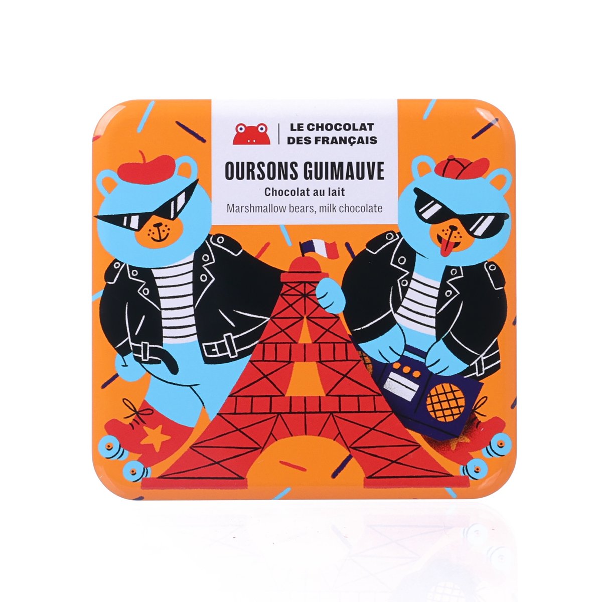 LE CHOCOLAT DES FRANCAIS 有機牛奶朱古力棉花糖熊  (69g)