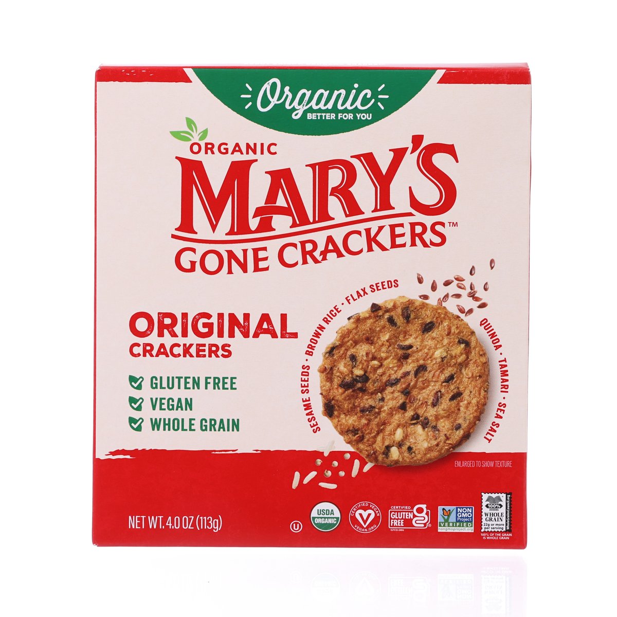 MARY'S GONE 有機無麩質原味餅乾  (113g)