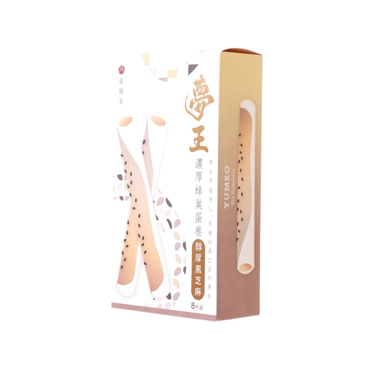 夢王 濃厚蜂巢蛋卷 - 醇厚黑芝麻  (120g)