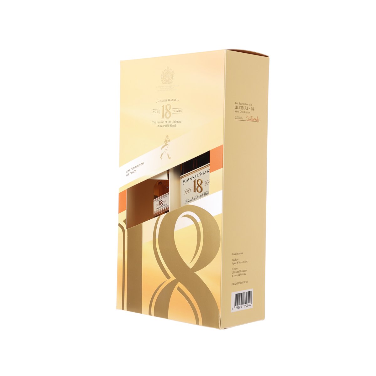 JOHNNIE WALKER 18 YO With 18 YO Mini 750mL  (750mL)