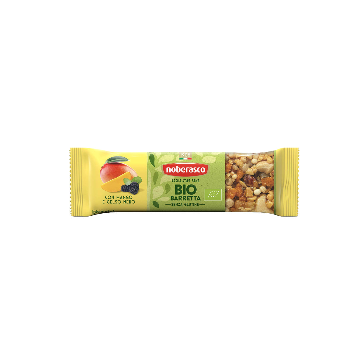 NOBERASCO Gluten Free Organic Snack Bar with Mango and Mulberry  (30g)