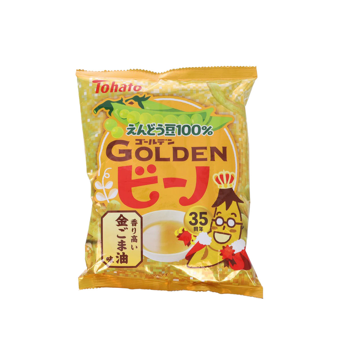 TOHATO Golden Beano Pea Snack - Sesasme Oil  (50g)