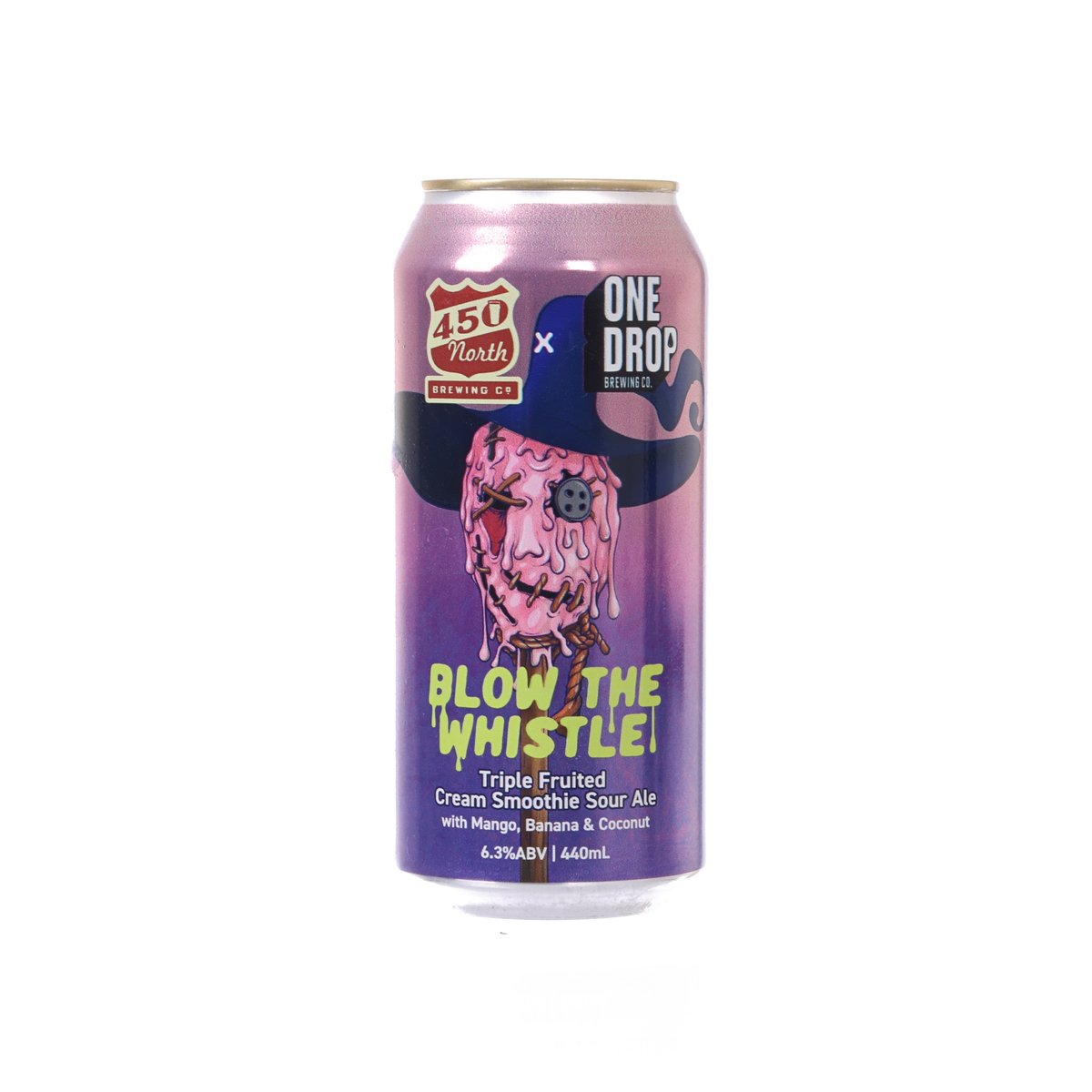 ONEDROP Blow the Whistle Triple Fruited Cream Smoothie Sour (Alc. 6.3%) [Can]  (440mL)