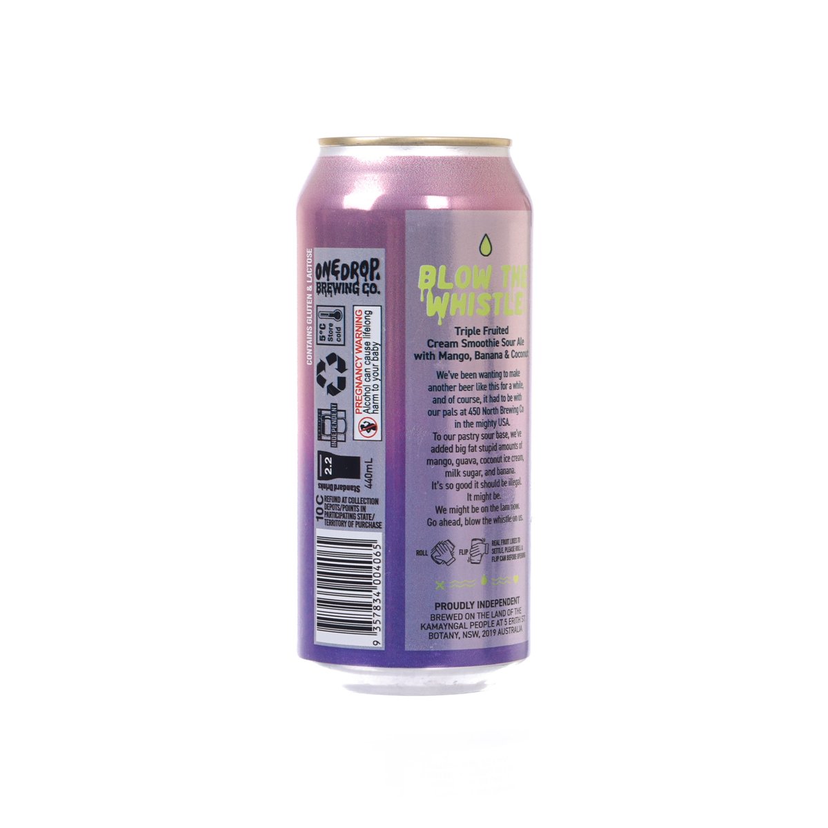 ONEDROP Blow the Whistle Triple Fruited Cream Smoothie Sour (Alc. 6.3%) [Can]  (440mL)