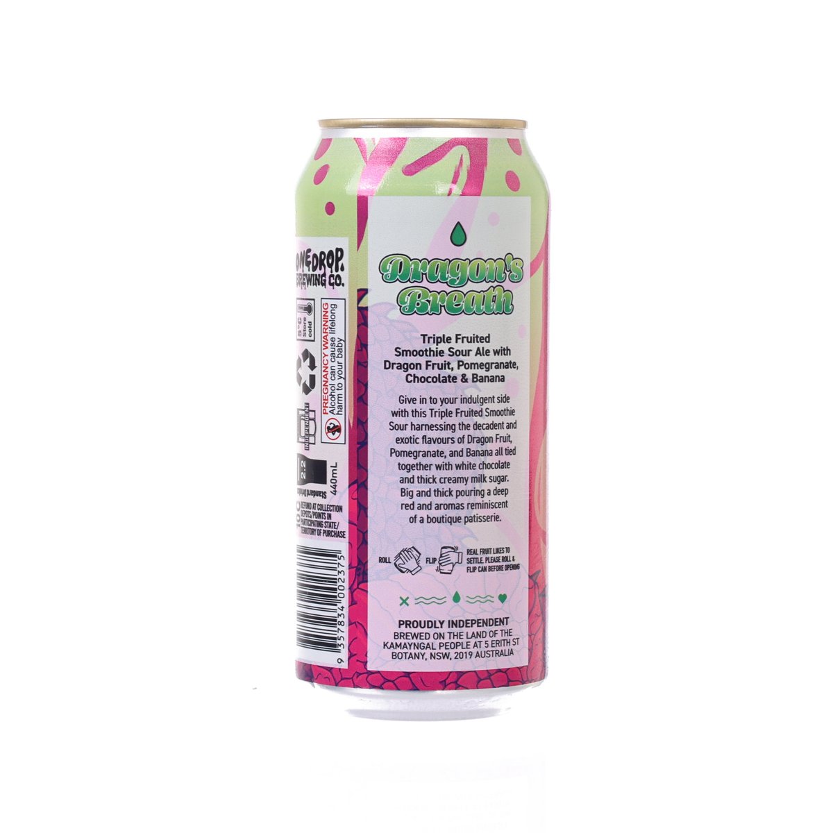 ONEDROP Dragon's Breath Triple Fruited Smoothie Sour Ale (Alc. 6.3%) [Can]  (440mL)