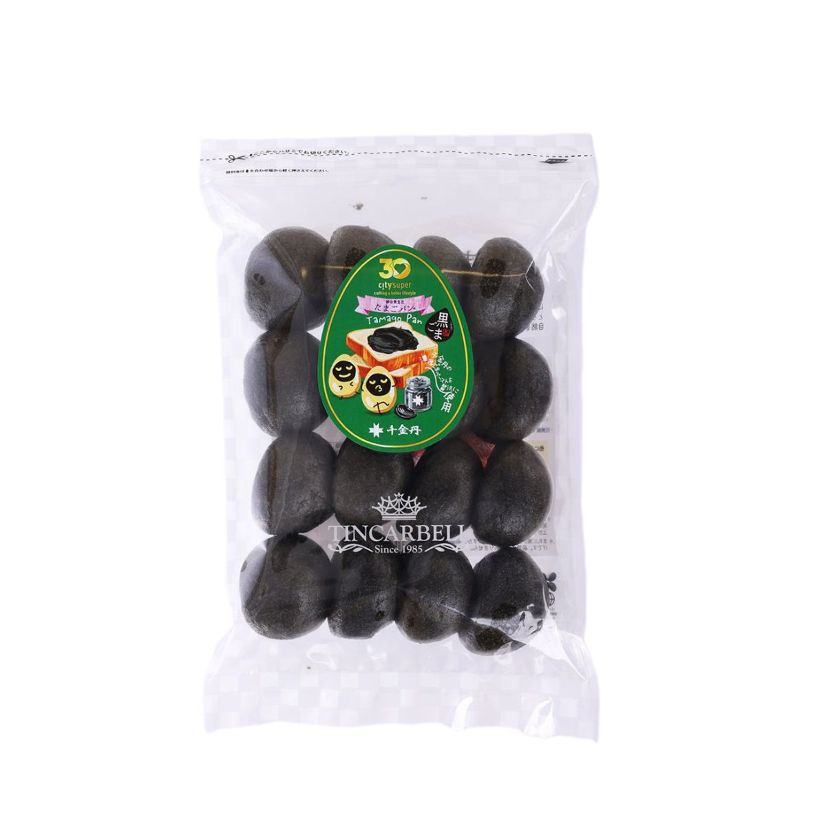 CITYSUPER 30周年雞蛋包 - Tincarbell x 千金丹黑芝麻味  (16pcs)