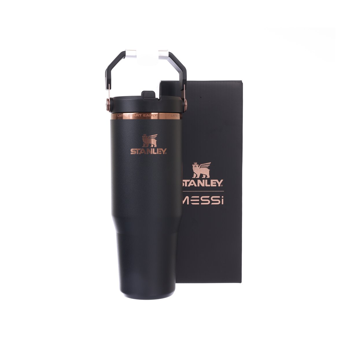 STANLEY The IceFlow™ Flip Straw Tumbler 20oz - Messi Goat Black
