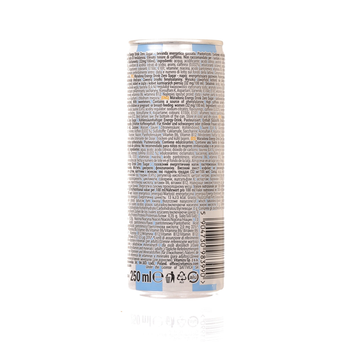 VITAMIZU Maradona Energy Drink - Zero Sugar [Can]  (250mL)