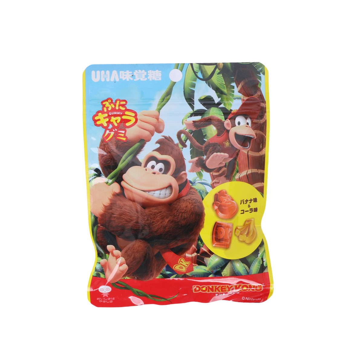 UHA MIKAKUTO Donkey Kong Gummy - Cola & Banana Flavor  (50g)
