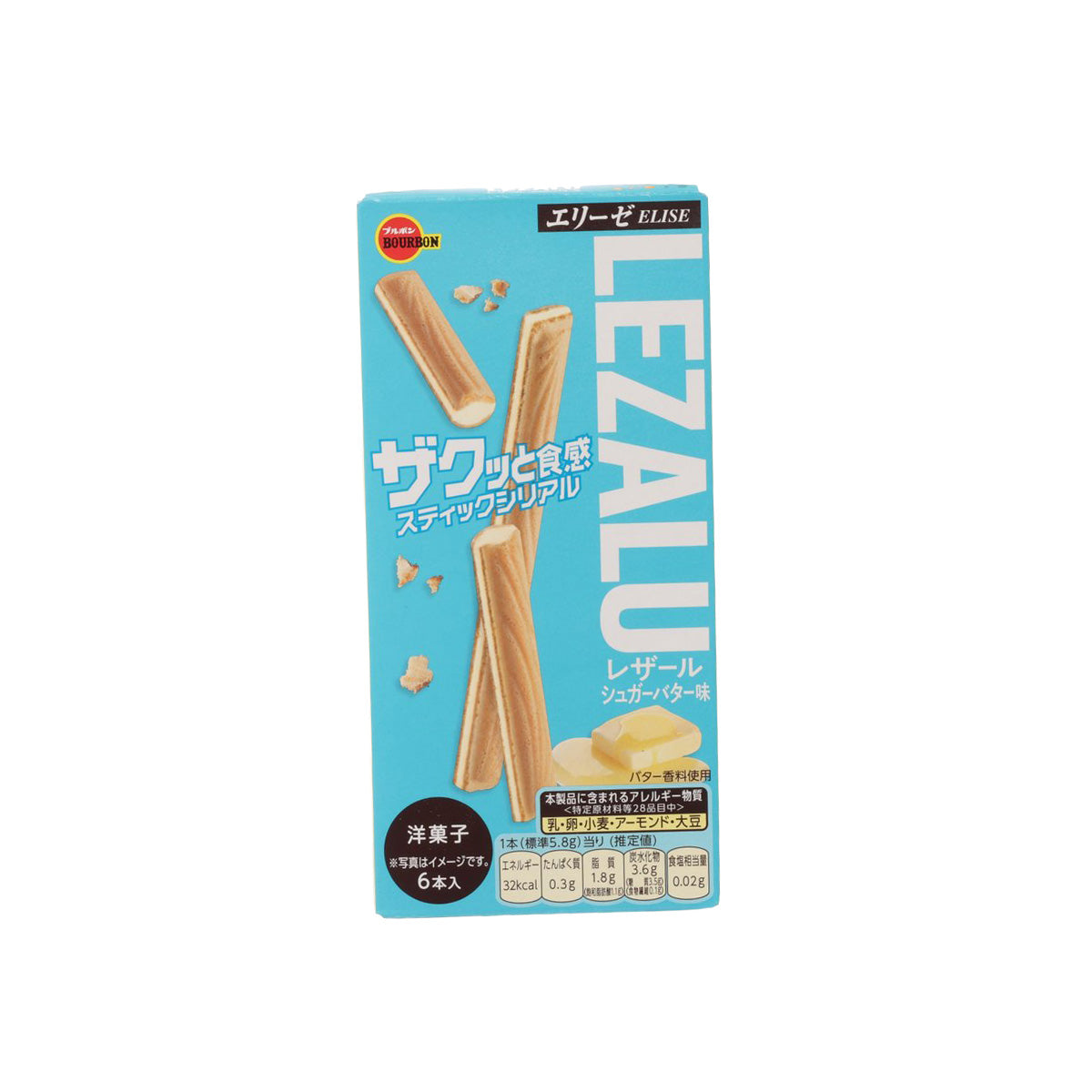 BOURBON Lezaru Stick Cereal - Sugar Butter Flavor  (35g)