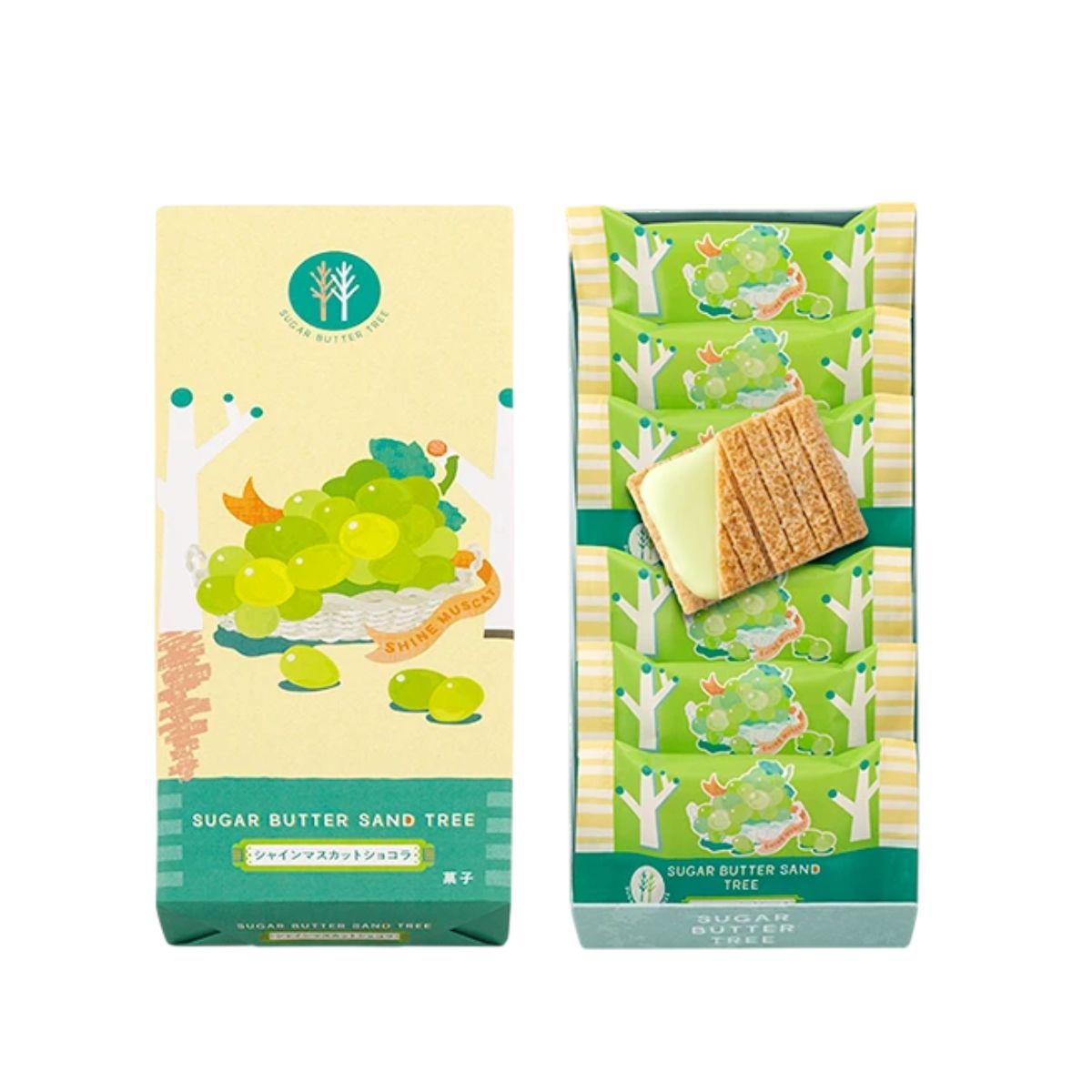 GRAPESTONE Sugar Butter Tree夾心餅 - 香印提子朱古力 [袋裝]  (10pcs)