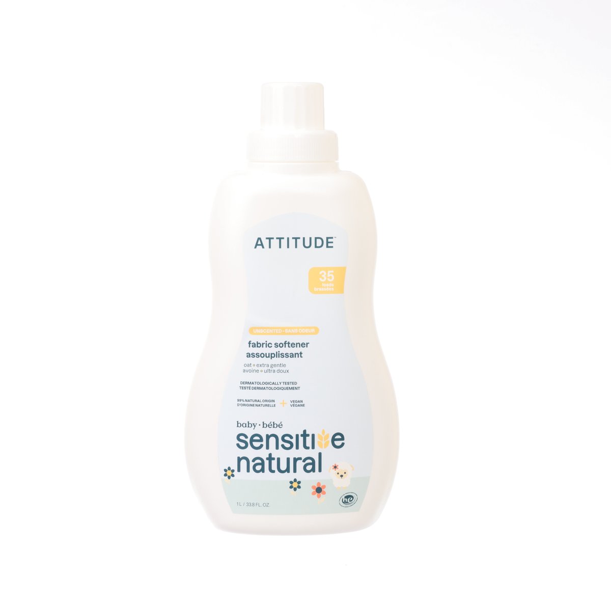 ATTITUDE Oatmeal Sensitive Natural Baby Care Fabric Softener  (1L)