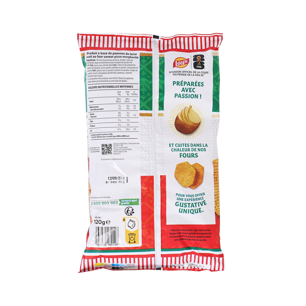 LAY'S FIFA Italian Style Pizza Flavored Potato Chips  (120g)