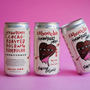 TABOOCHA Strawberry Cacao Roasted Oolong Kombucha [Can]  (250mL)