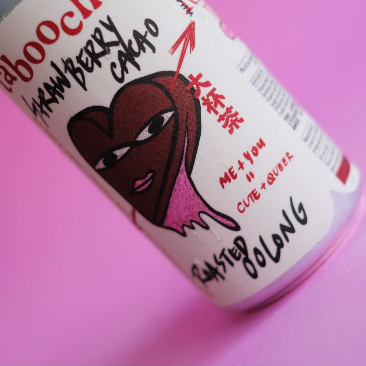 TABOOCHA Strawberry Cacao Roasted Oolong Kombucha [Can]  (250mL)