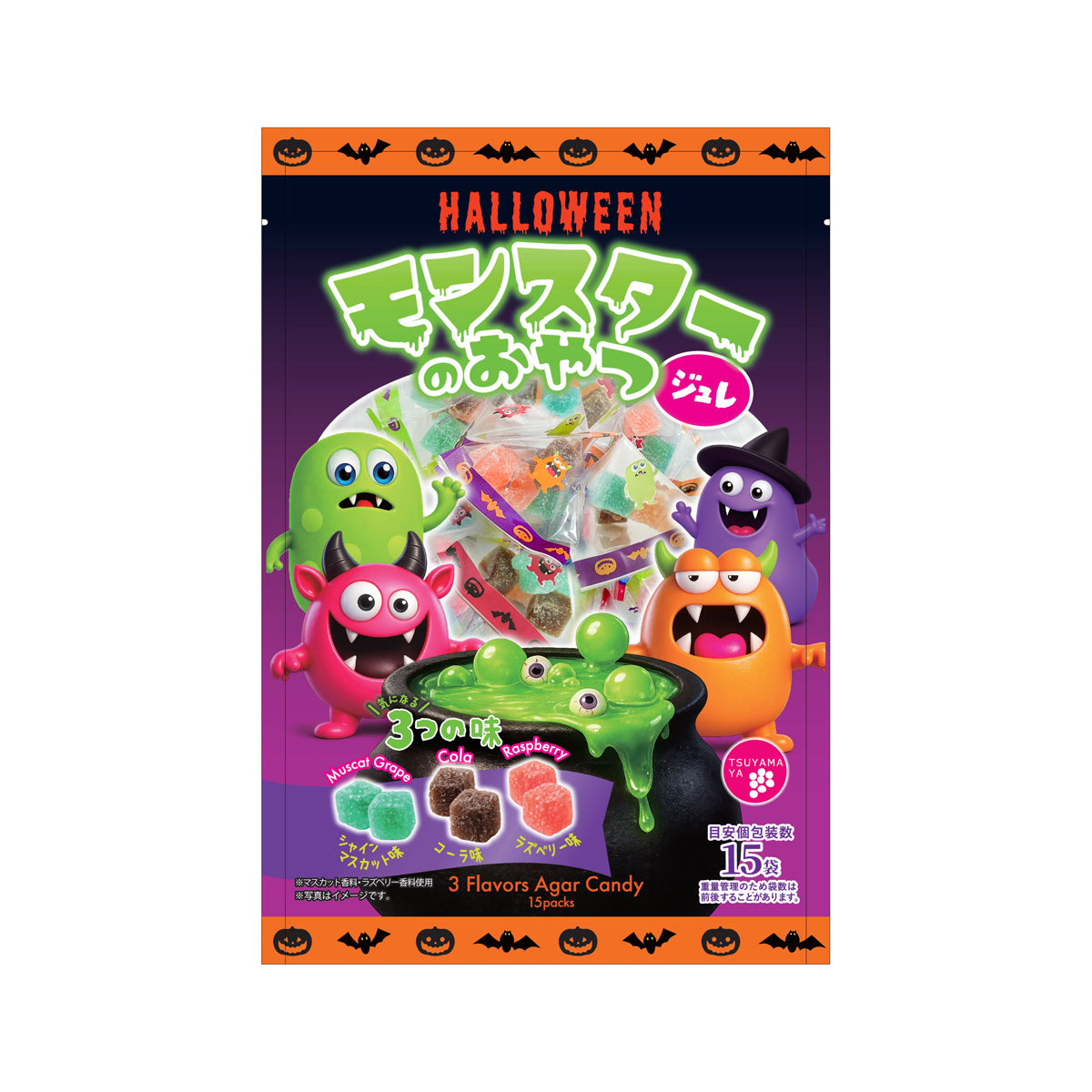 TSUYAMAYA Halloween Monster Agar Jelly  (175g)